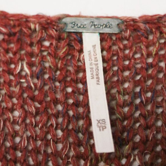 Free People Northern Lights Sweater Dress Wool Linen Blend Boho Cozy Western XS - Picture 8 of 16